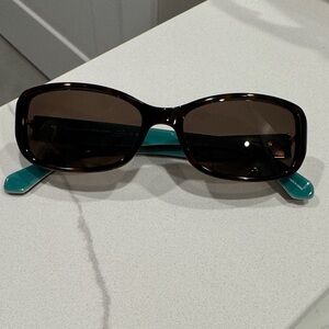 😎🕶️ Kate Spade New York Tortoise Shell with teal accent Sunglasses